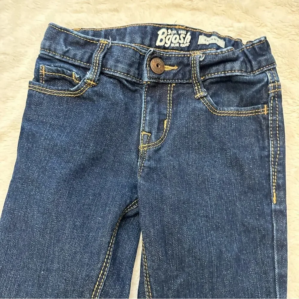 Toddler Girls Skinny Jeans sz 5 adjustable waist tabs Jeans
